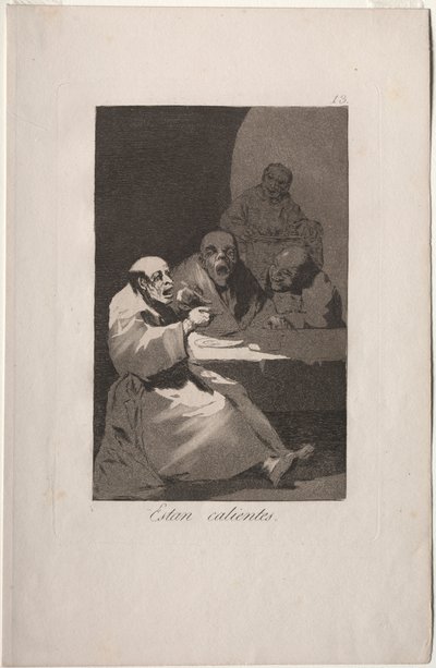 Caprichos: Ateşlidirler. by Francisco de Goya