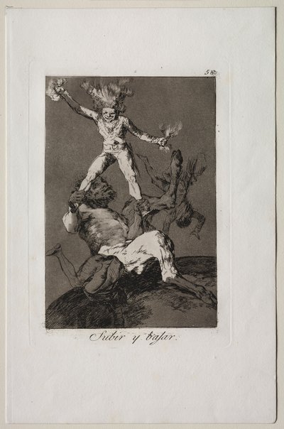 Caprichos: Yükselmek ve Düşmek by Francisco de Goya