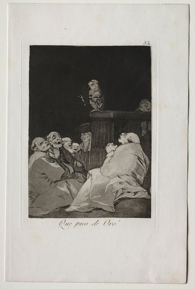 Caprichos: Ne Altın Gaga! by Francisco de Goya