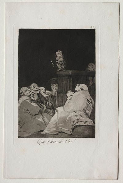 Caprichos: Ne Altın Gaga!. by Francisco de Goya