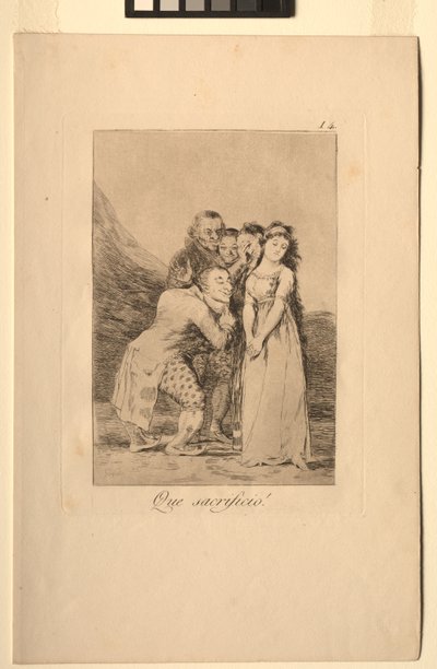 Caprichos: Ne Fedakarlık!. by Francisco de Goya