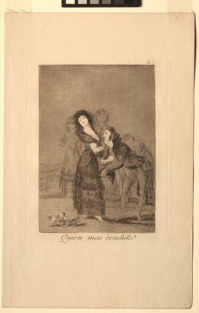 Caprichos: Hangisi Daha Fazla Üstesinden Geldi. by Francisco de Goya