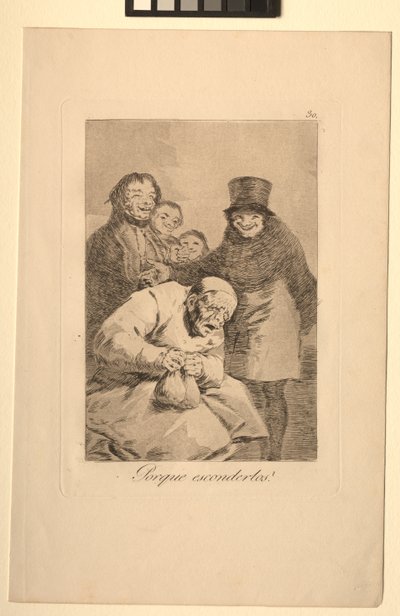 Caprichos: Neden Onları Gizleyin. by Francisco de Goya