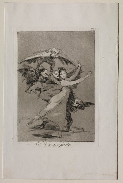 Caprichos: Kaçmayacaksın by Francisco de Goya