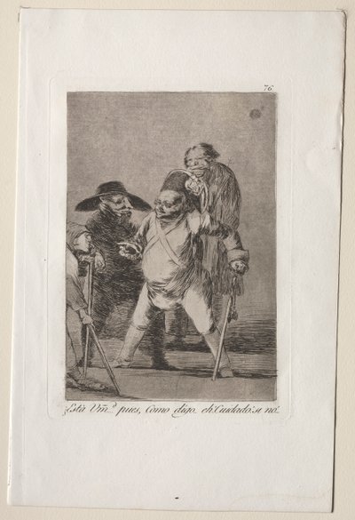 Caprichos: Anlıyor musun?...Eh, dediğim gibi...eh! Dikkat! Aksi durumda... by Francisco de Goya