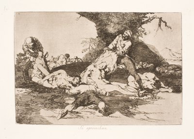 Kendilerini donatıyorlar (16) by Francisco de Goya