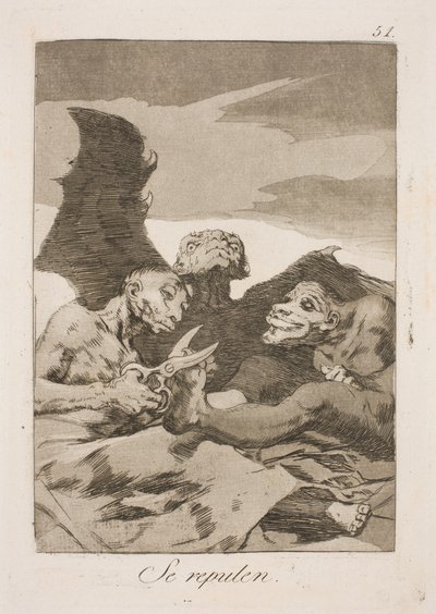 tuvalet yaparlar by Francisco de Goya