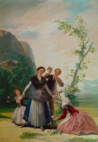 Çiçekçi kız ya da bahar. 1786 by Francisco de Goya