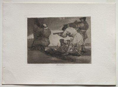 Savaşın Felaketleri: Barbarlar!, 1810-1820. by Francisco de Goya