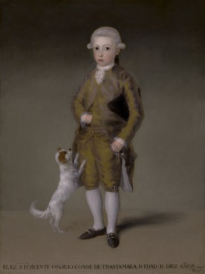 Don Vicente Isabel Osorio de Moscoso y Álvarez de Toledo, Trastamara Kontu, c.1787-88 by Francisco de Goya