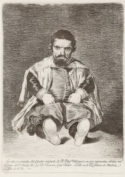 Bir cüce (Un Enano). 1778 by Francisco de Goya