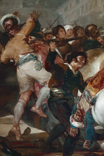 El dos de Mayo (2 Mayıs) veya Memlüklerin suçlaması. Detay (tuval üzerine yağlı boya by Francisco de Goya