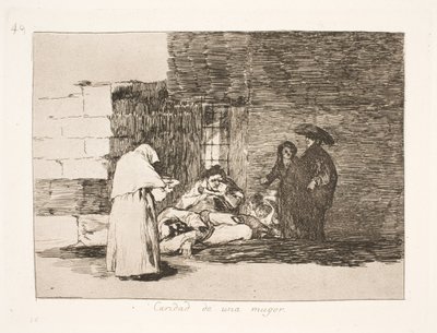 Bir Kadının Merhameti (49) by Francisco de Goya