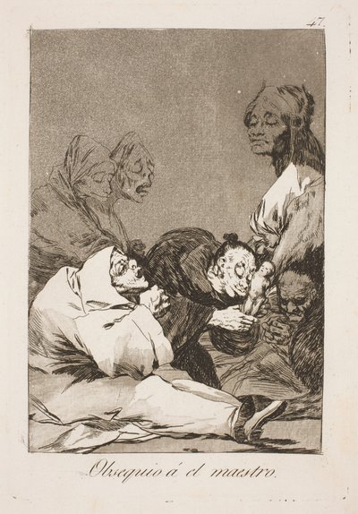 Usta için bir hediye by Francisco de Goya