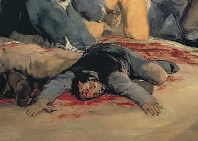 Madrid Savunucularının İnfazı, 3 Mayıs 1808, 1814, tuval üzerine yağlıboya 507 detayı by Francisco de Goya