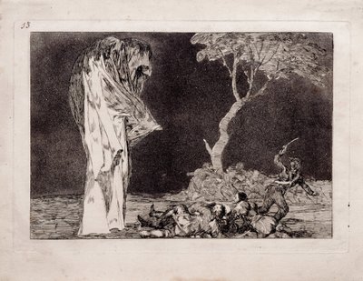 Los Disparates Follies dizisinden Korkunç Delilik, 1815-1819 by Francisco de Goya