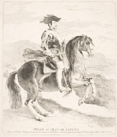İspanya Kralı IV. Philip at sırtında by Francisco de Goya