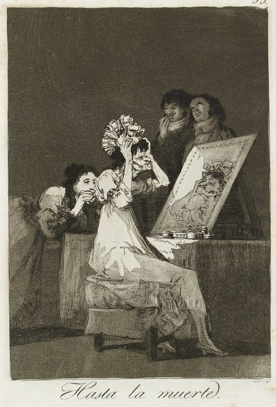 Hasta la muerte, 1799 (aşındırma, kuru nokta ve aquatint) by Francisco de Goya