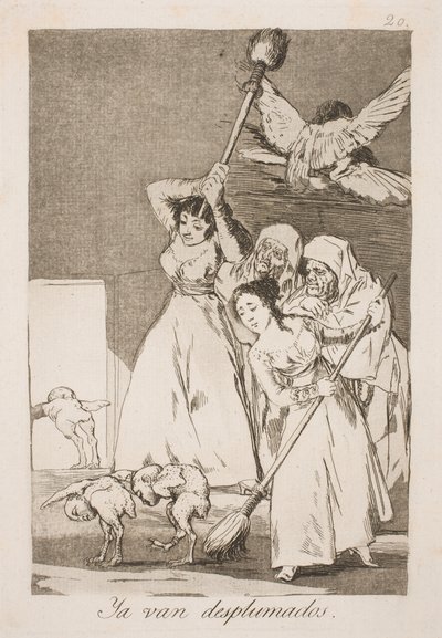 Burada tüm tüyler için seçildiler by Francisco de Goya