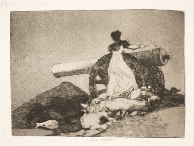 Ne kahramanlık! (7) by Francisco de Goya
