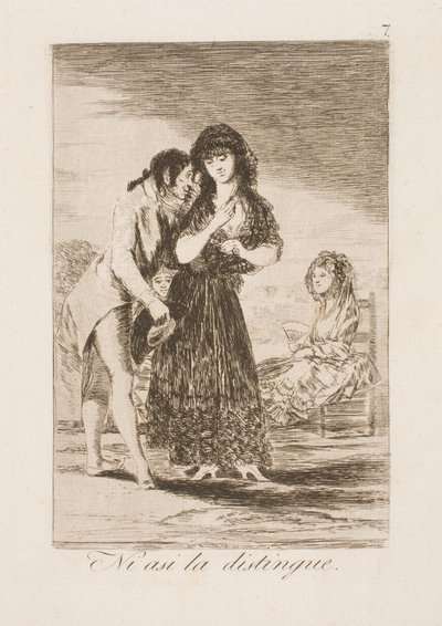 Bu şekilde bile onu tanımıyor by Francisco de Goya
