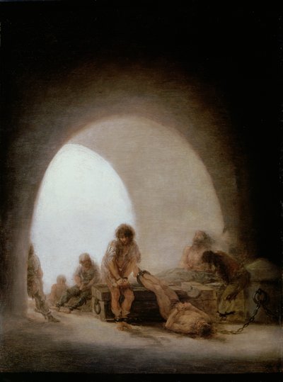 Hapishanenin İçi, 1793-94 by Francisco de Goya