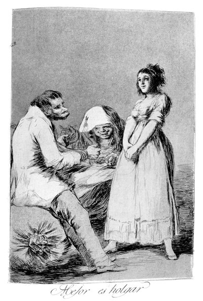 Tembel olmak daha iyidir, 1799 by Francisco de Goya