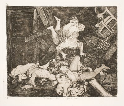 Savaşın dehşeti (30) by Francisco de Goya