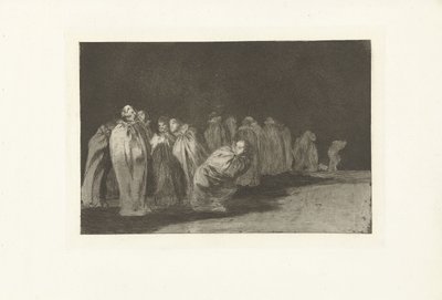 Erkekler ceplerinde Los Ensacados Los Disparates (Çılgınlıklar) (dizi adı) Los Proverbios (Atasözleri) (dizi başlığı) by Francisco de Goya