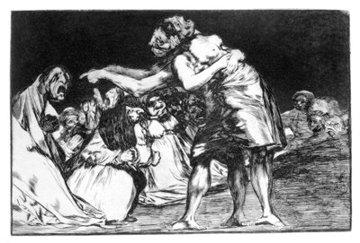 Evlilik kabusu, 1819-1823 by Francisco de Goya