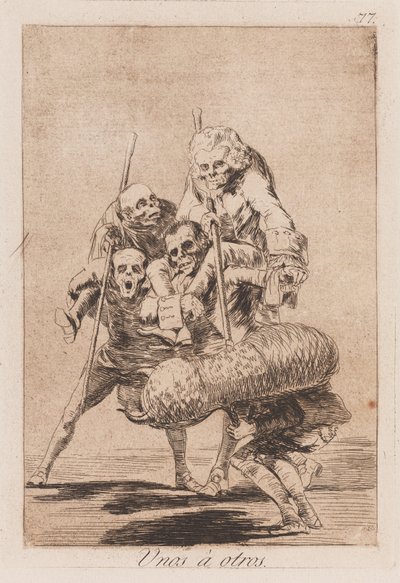 Sahte Boğa dövüşü, 18. yüzyılın sonu ve 19. yüzyılın başı (baskı) by Francisco de Goya