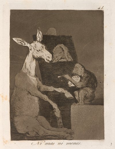 Ni mas ni menos (Ne Daha Fazla Ne Daha Az) by Francisco de Goya