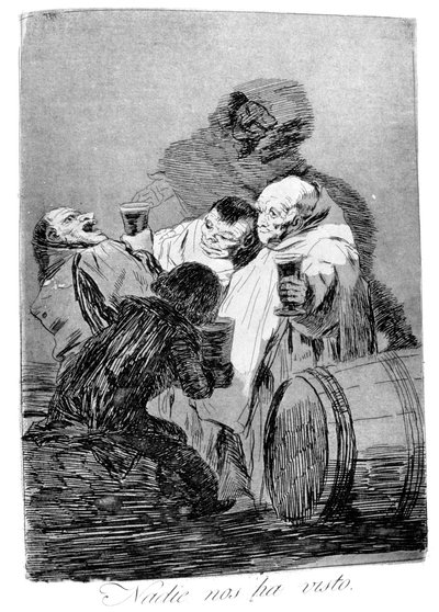 Bizi kimse görmedi, 1799 by Francisco de Goya