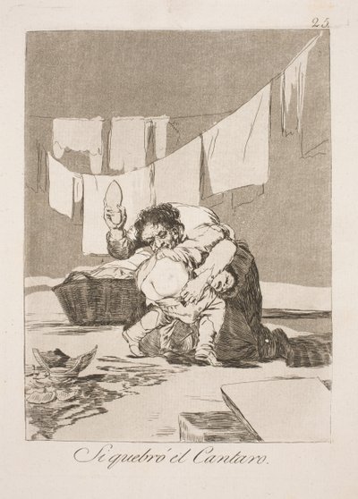 Kavanozu kırdıktan sonra by Francisco de Goya