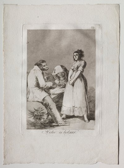 Ochenta Caprichos: Tembel Olmak Daha İyidir, 1793-1798. by Francisco de Goya
