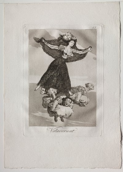 Ochenta Caprichos: Volaverunt, 1793-1798. by Francisco de Goya