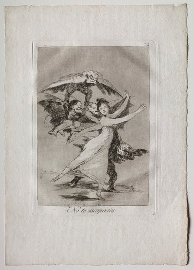 Ochenta Caprichos: Kaçmayacaksın by Francisco de Goya
