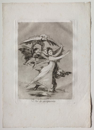 Ochenta Caprichos: Kaçmayacaksın, 1793-1798. by Francisco de Goya