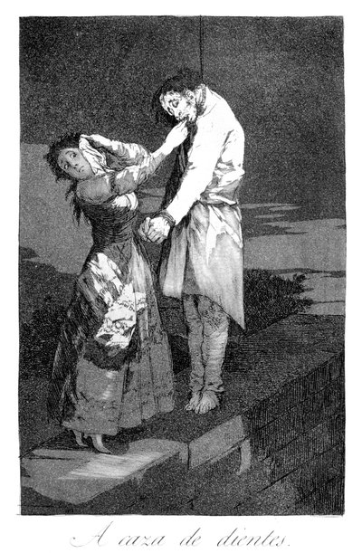 Diş avı, 1799 by Francisco de Goya