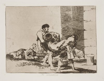 mezarlığa giderken (56) by Francisco de Goya