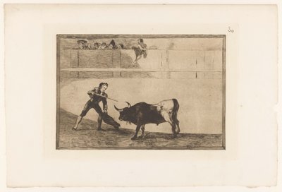 Pedro Romera Martínez en üst düzeyde Pedro Romero ayakta duran bir boğayı öldürüyor Stierengevechten (dizi adı) La Taureamachie (dizi adı) Boğa Güreşi (dizi başlığı) by Francisco de Goya