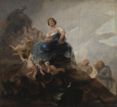 Poesie et poetes - Şiir ve Şairler, Goya, Francisco, de (1746-1828). Tuval üzerine yağlıboya. Boyut : 298x326 cm. Ulusal Müze Stockholm by Francisco de Goya