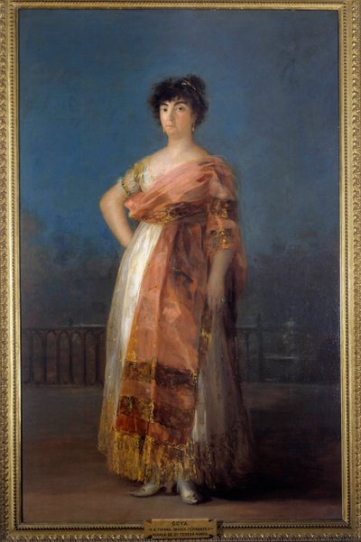 Aktris Maria del Rosario Fernandez (La Tirana) (1755-1803) Tablo Francisco de Goya (1746-1828) 1799, 206 x 130 cm - Madrid, Real Academy of Fine Arts of San Fernando - Aktris Maria