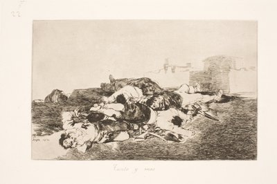 Çok fazla - ve daha fazlası (22) by Francisco de Goya