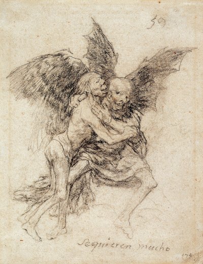 Se quieren Mucho (Birbirlerini çok severler) by Francisco de Goya