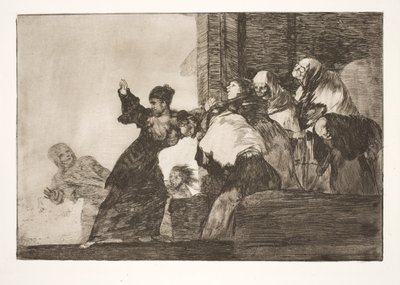 Zavallı budalalık (İki kafa bir kafadan iyidir) by Francisco de Goya