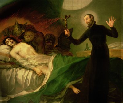 Francis Borgia (1510-72) Ölmekte Olan Bir Impenitent
