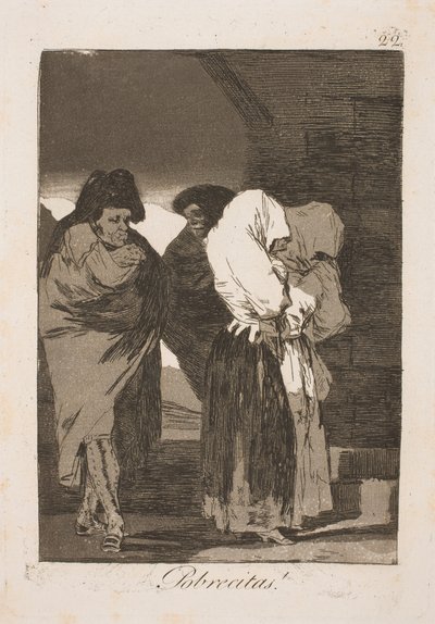 Zavallı kızlar by Francisco de Goya
