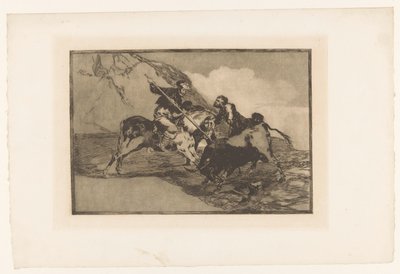 Stierenjacht te paard Eski İspanyollar tarlalarda at sırtında boğaları nasıl avlardı? Stierengevechten (dizi adı) La Taureamachie (dizi adı) Boğa Güreşi (dizi başlığı) by Francisco de Goya