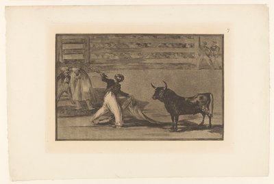 Stierenvechter banderilla ile tanıştı Zıpkınların veya banderillaların kökeni Stierengevechten (dizi adı) La Taureamachie (dizi adı) Boğa Güreşi (dizi başlığı) by Francisco de Goya